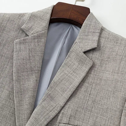 Blazer Homme Élégant Bleu Marine ou Gris