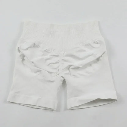 Short sport femme sans couture taille haute gainant
