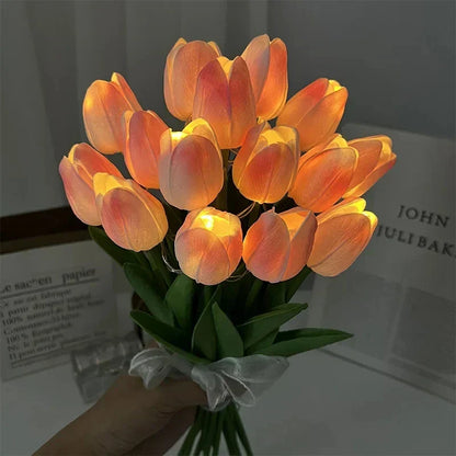 Lampe Bouquet de Fleurs LED Blanc Chic Décoration Moderne