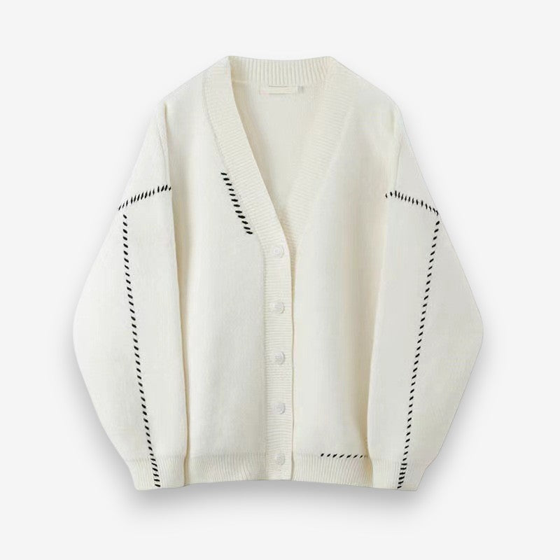 Cardigan Femme Col V Élégant et Chaude - PanierRoyale