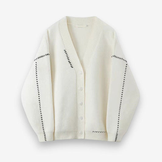 Cardigan Femme Col V Élégant et Chaude - PanierRoyale