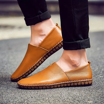 Chauffure Homme Cuir Italien Élégant