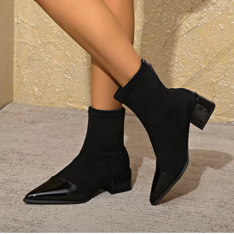 Bottines Femme Hiver Talon Bloc Chaussures