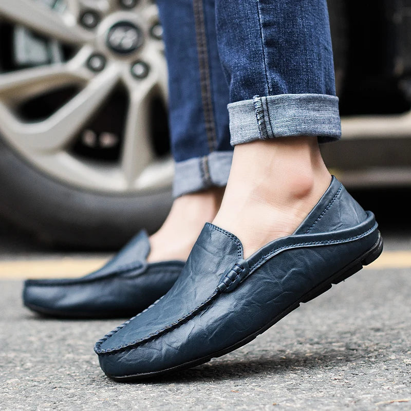 Mocassins Homme Cuir Italien Authentique - BerlinGlamour