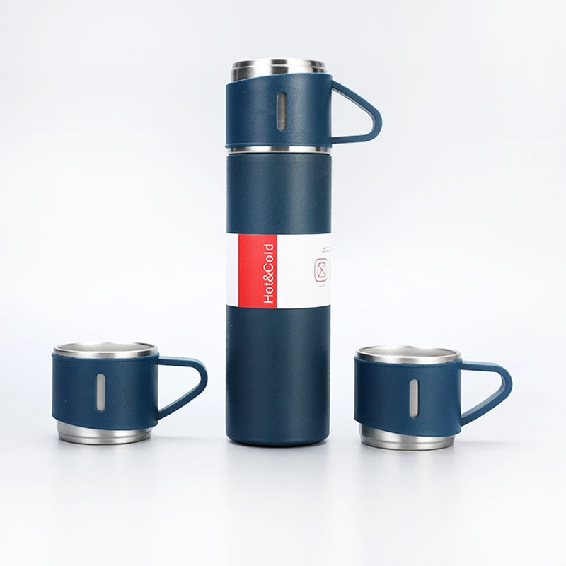 Gourde Isolante de Voyage avec Gobelet Inclus - PanierRoyale