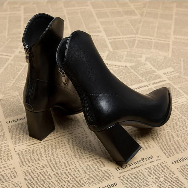 Bottines Femme Printemps Talon Pointu Élégantes