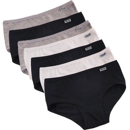 Lot de culottes Femme Coton Extensible Taille Moyenne Coupe
