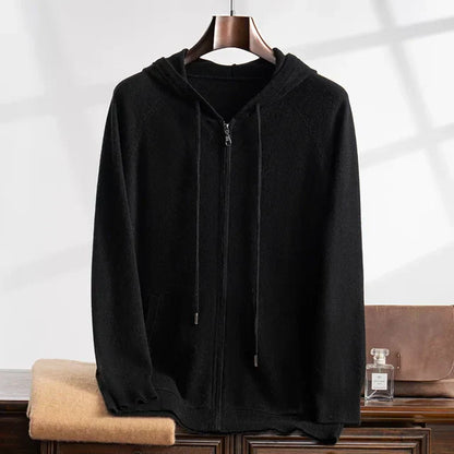Sweat à capuche zippé Beige pour Homme
