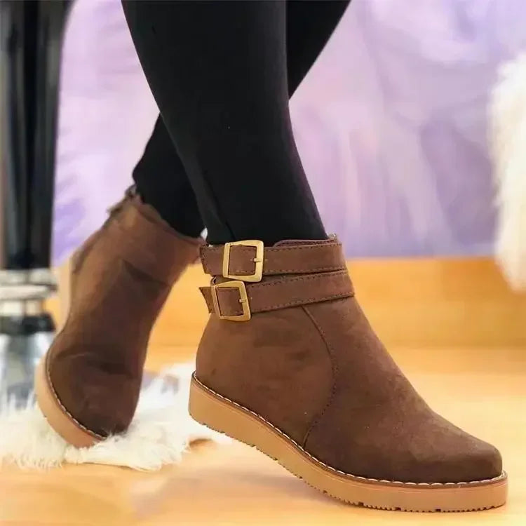 Bottes Femme Chic à Talon Bas Confortables et Élégantes