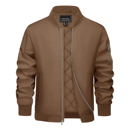 Veste bomber Homme Noir avec Fermeture Éclair Zip - PanierRoyale