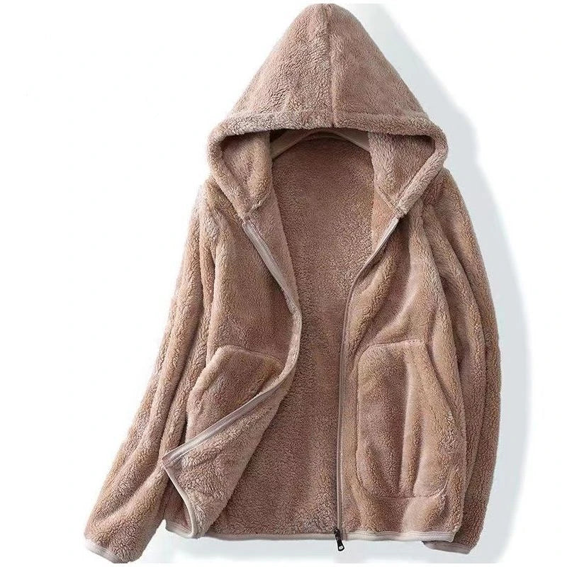 Blouson Hiver Femme Douillet avec Fermeture Éclair - BerlinGlamour