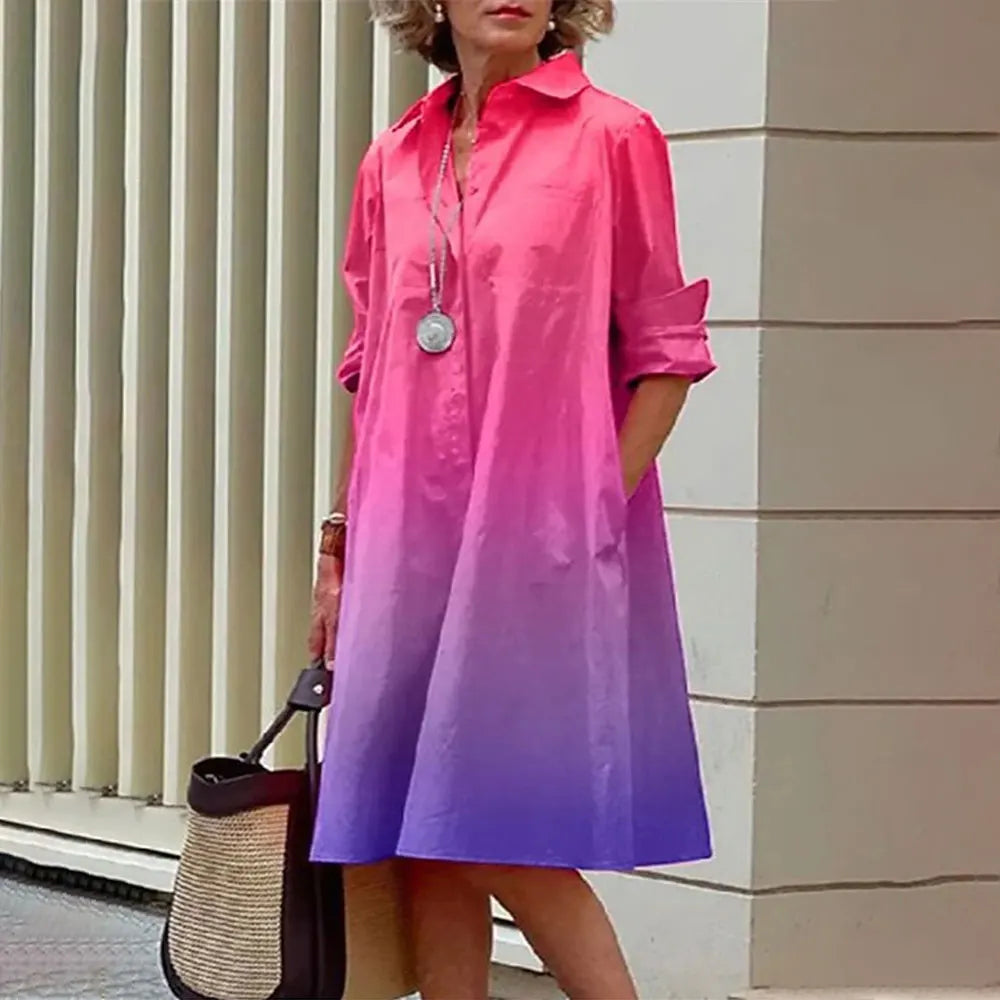 Robe femme chemisier rouge élegant et chic