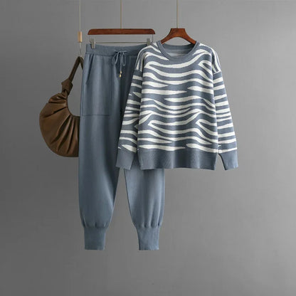 Cardigan Femme Cachemire Zébré Doux et Chic