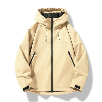 Veste Imperméable Homme Ventée avec Capuche
