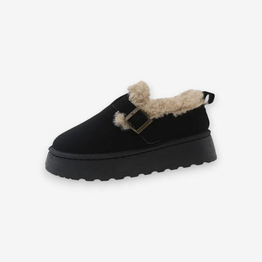 Chaussures Femmes à Bout Rond avec Plateforme et Fermeture Éclair - PanierRoyale