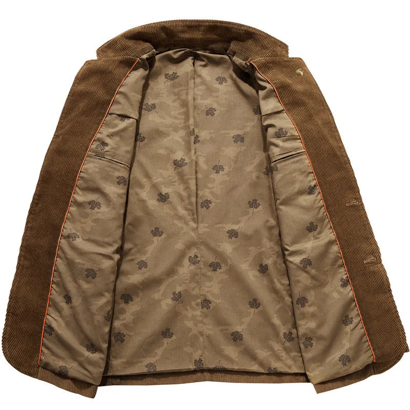 Blazer Homme Brun Classique Élégant