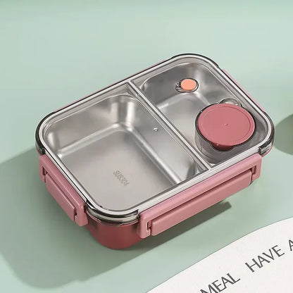 Boîte à déjeuner Inox Étanche avec Compartiments