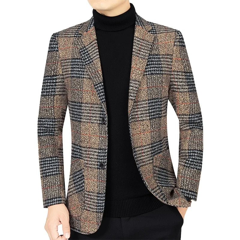 Blazer Homme Tweed Élégant Valentino
