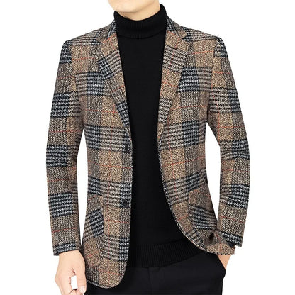 Blazer Homme Tweed Élégant Valentino