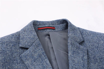 Blazer Homme Élégant Gris Tailleur