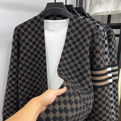 Cardigan Homme Hiver Chaud et Élégant