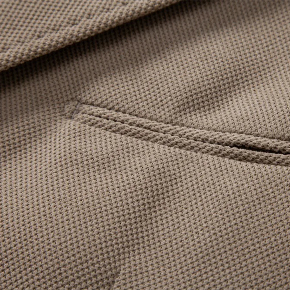 Blazer Homme Tissu Structuré Revers Classique Coupe Moderne