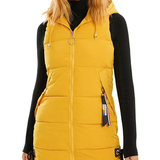 Veste décontractée zippée sans manches poches fermées - PanierRoyale