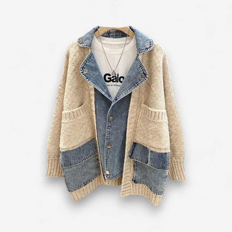 Veste Jean Dénim Manches Longues Féminine - PanierRoyale