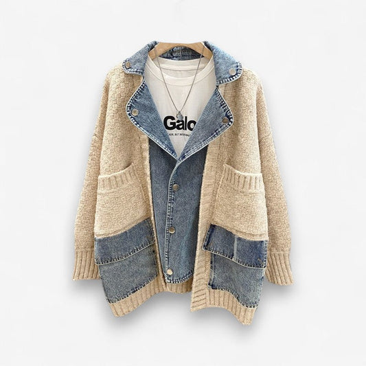 Veste Jean Dénim Manches Longues