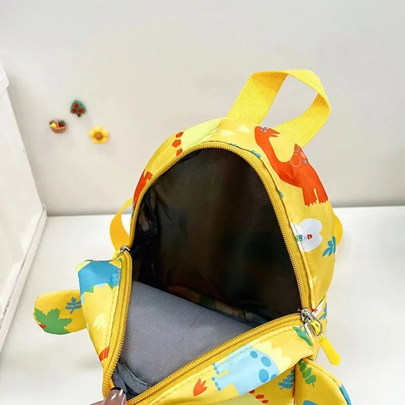 Sac à dos Enfant en Nylon Motif Dinosaure pour École Maternelle