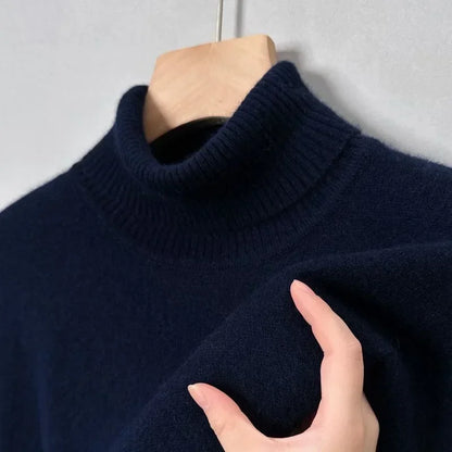 Pull Femme en Laine Merino Col Rond Marine - PanierRoyale