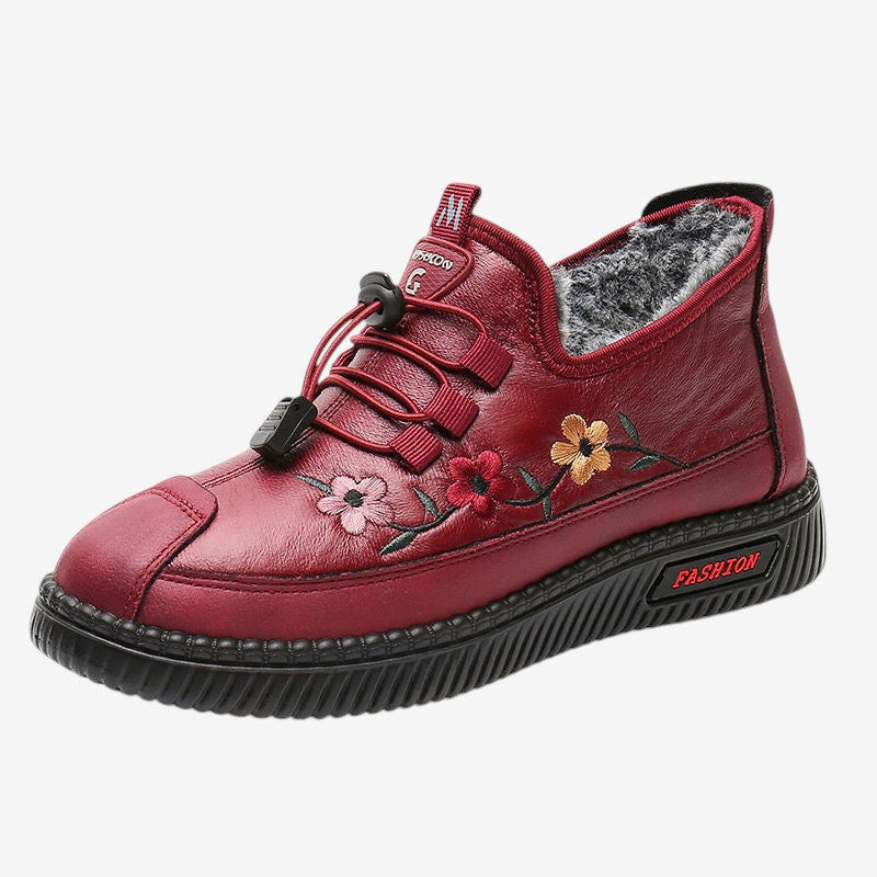 Mocassins Élégants à Fleurs avec Semelle Comfort