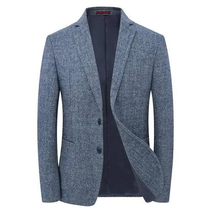 Blazer Homme Élégant Gris Tailleur