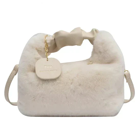 Sac à main en cuir brun avec bretelle réglable