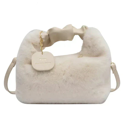 Sac à main en cuir brun avec bretelle réglable