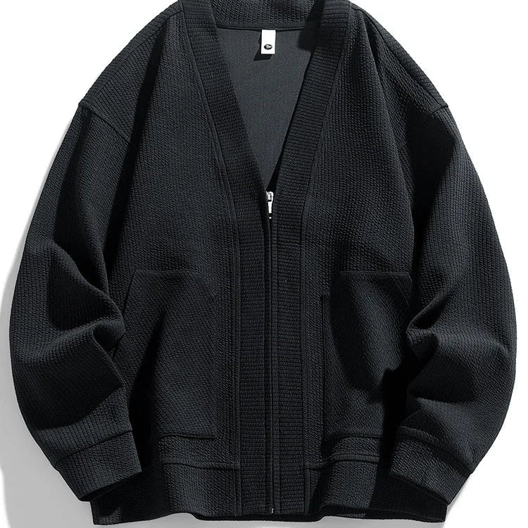 Cardigan Zippé Manches Longues Chic et Confortable