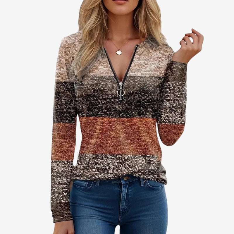 Pull Col Montant Femme Manches Longues Élégant - PanierRoyale
