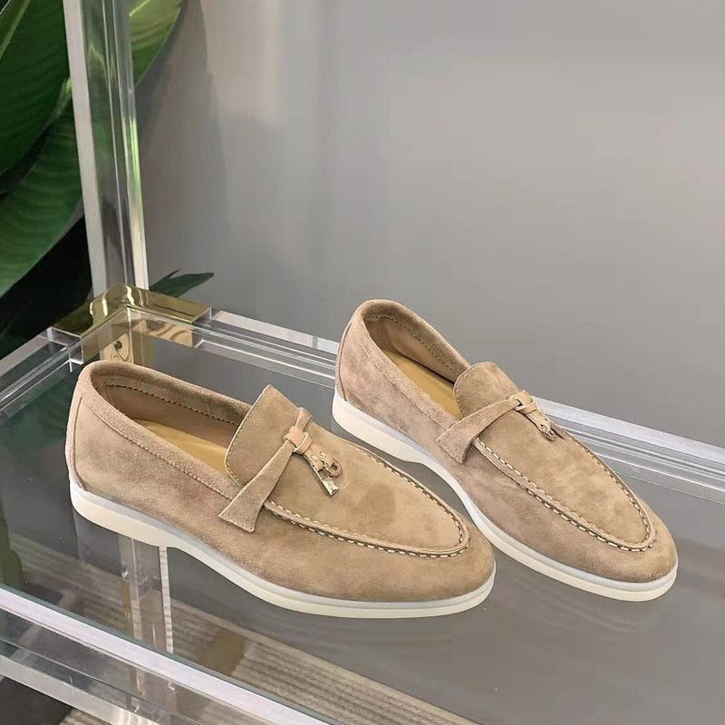 Mocassin Femme en Cuir Souple et Confortable