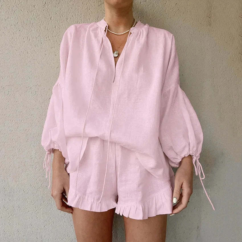 Robe Été Décontractée pour Femme avec Haut et Short Combinés - PanierRoyale