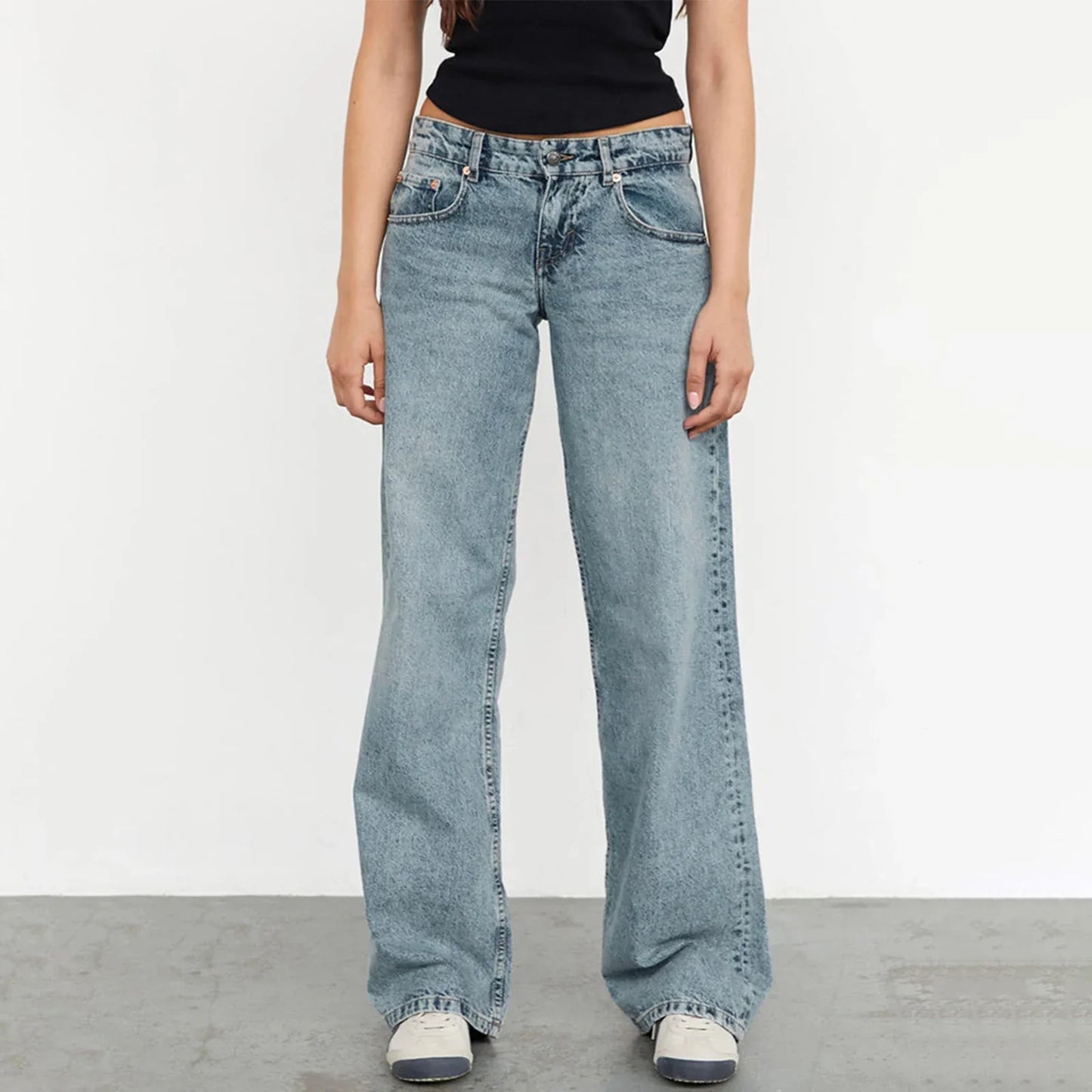 Jean Femme Large Vintage Décontracté