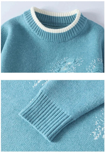 Pull Homme Décontracté effet Usé Moderne