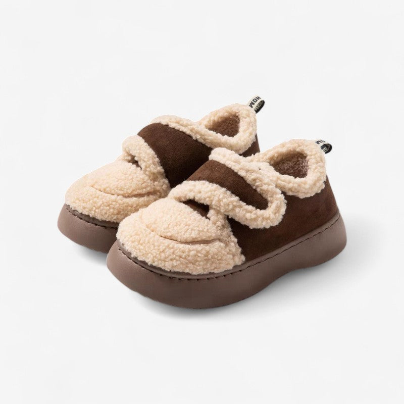 Bottines Hivernales Fourrées et Imperméables avec Semelle Antidérapante