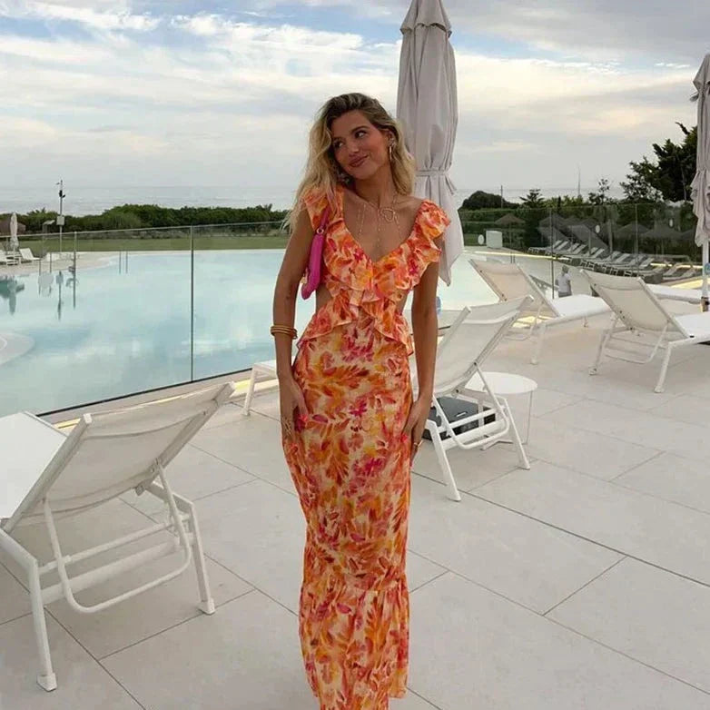 Robe Été Fleurs Dentelle Féminine - BerlinGlamour