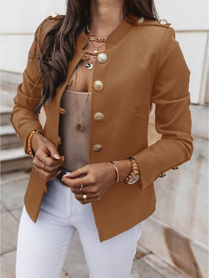 Veste Femme Chic Taille Fine pour Bureau et Sortie