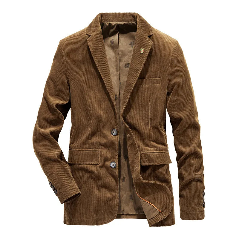Blazer Homme Brun Classique Élégant