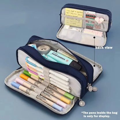 Trousse Scolaire Grande Capacité Compartiments Multiples Unisexe