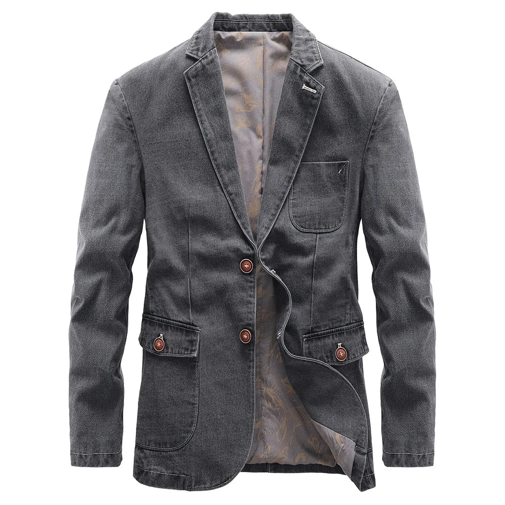 Blazer Denim Classique pour Homme