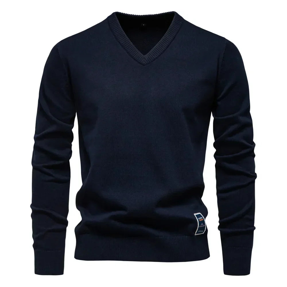 Pull Homme Col V Doux et Confortable - PanierRoyale