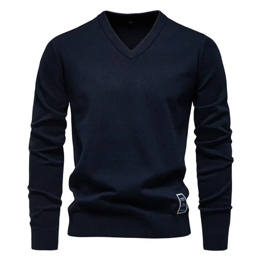 Pull Homme Col V Doux et Confortable - PanierRoyale