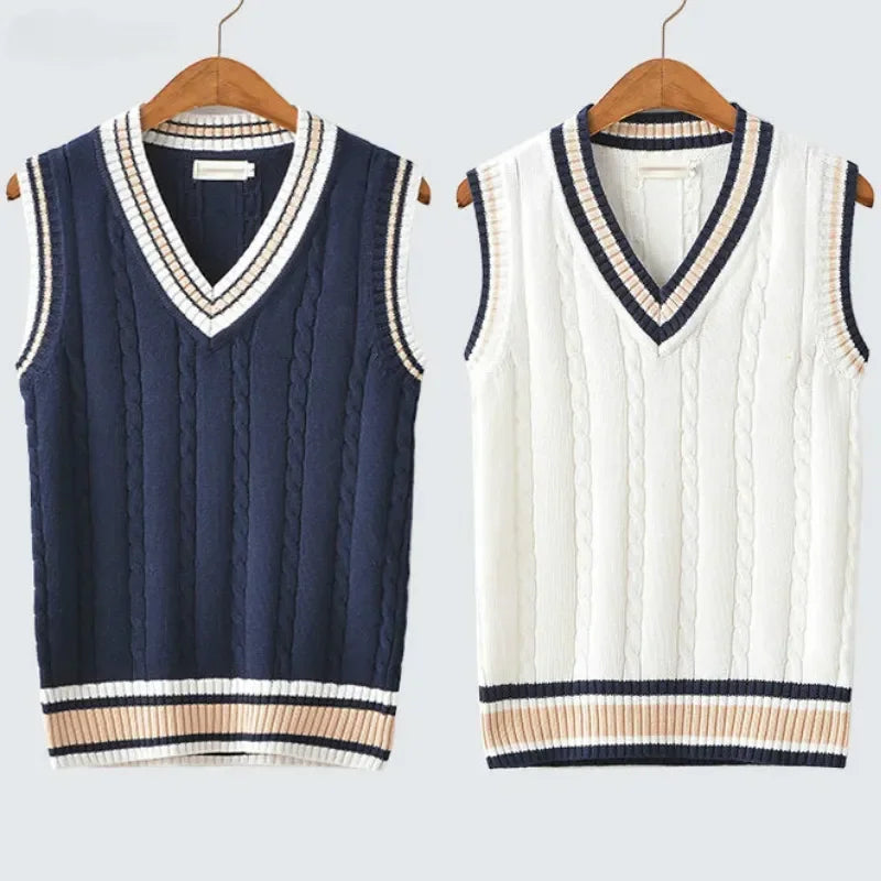 Pull Marin Gilet Col Rond pour Homme - PanierRoyale